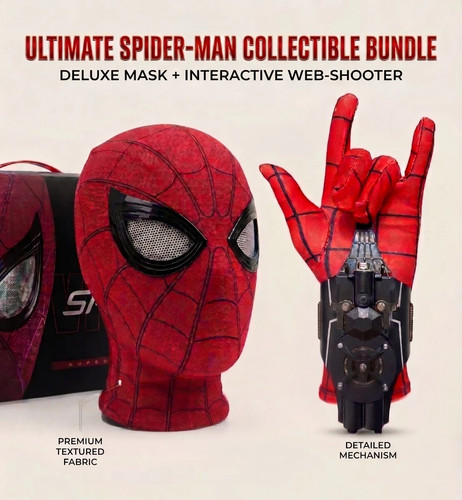 Spiderman mask moving eyes - spiderman,